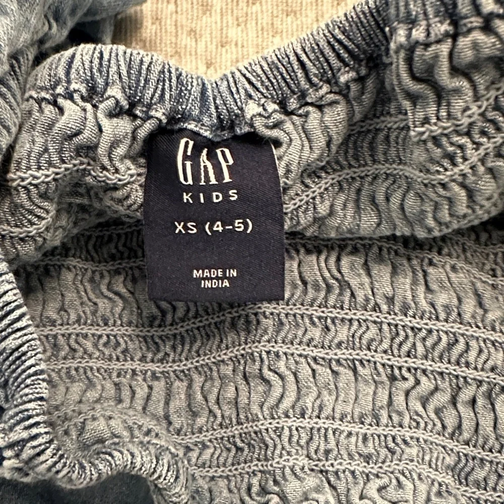Gap Kids Denim Flutter Sleeve Dress Size 4-5 (XS)